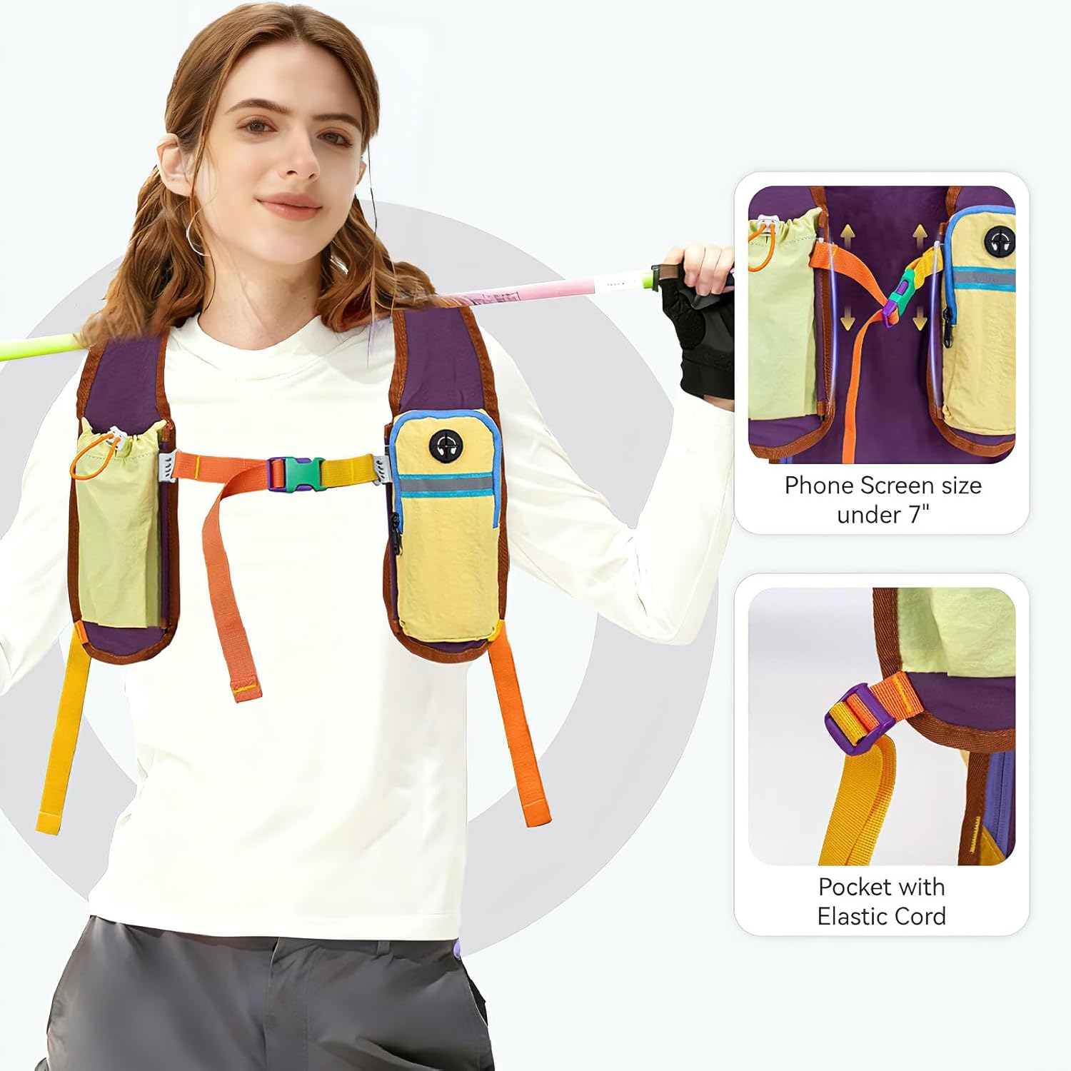 15L Small Hiking Backpack Travel Daypack Colorful Lightweight Packable Foldable Casual Backpack for Women Men - Image 3
